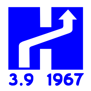 Logo of Dagen-H
By Umberto surbaze de la bildo de User:Anthony Ivanoff - File:Dagen_h.png, Public Domain, https://commons.wikimedia.org/w/index.php?curid=6619835